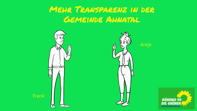 Unser Cartoon zum Thema „Mehr Transparenz in Ahnatal“